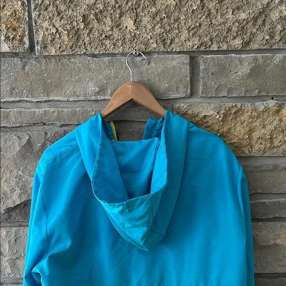 Blackjack Neon Blue, Yellow & Pink Pullover Zip Windbreaker Size Large - Picture 12 of 13